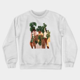 Modern Plant Ladies Crewneck Sweatshirt